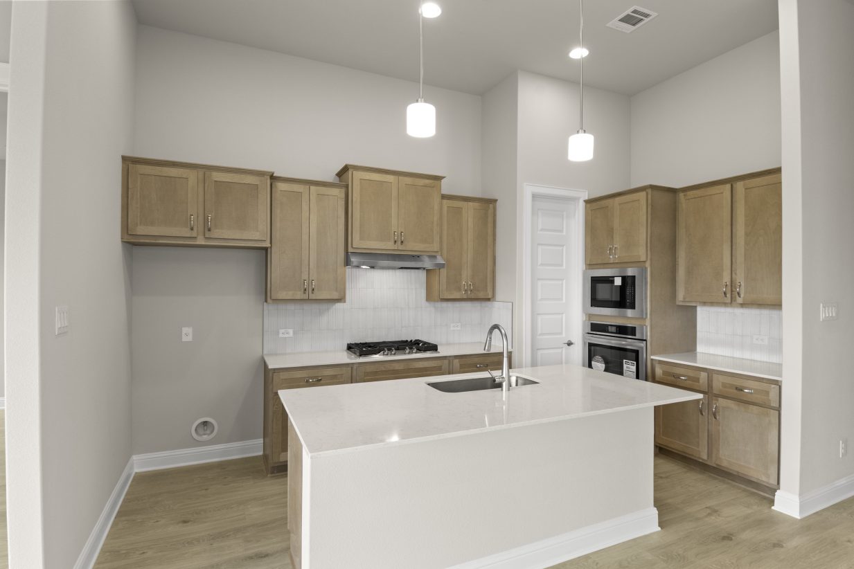 Side view of kitchen